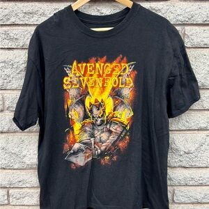 Avenged Sevenfold Black Graphic T-Shirt